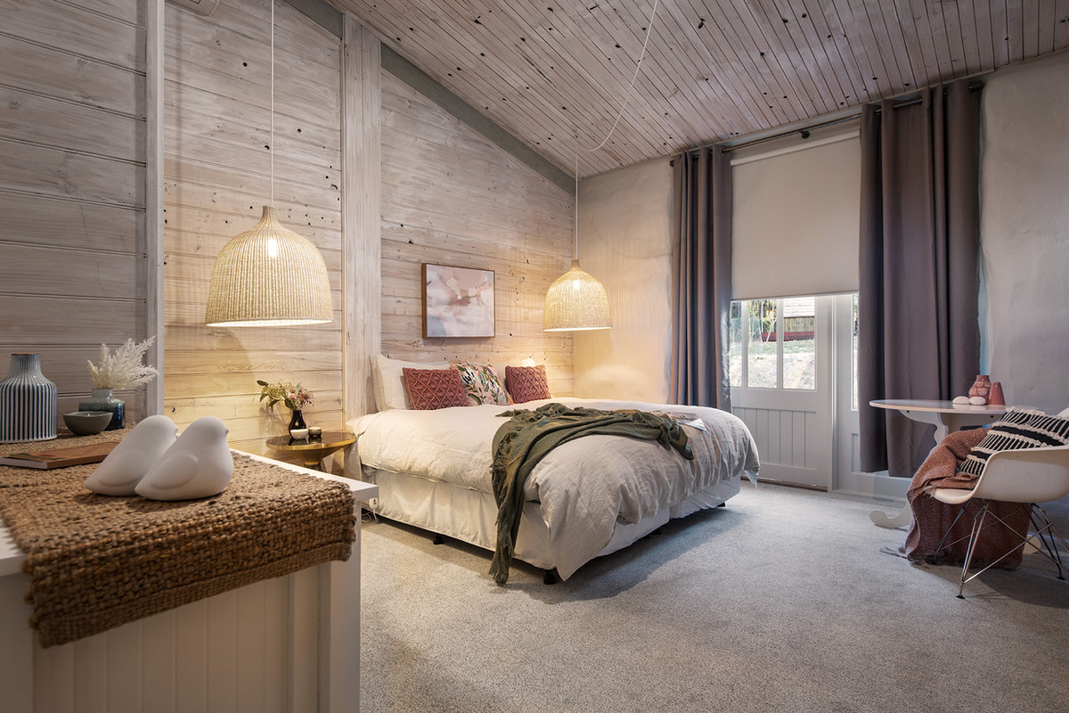 Wood bedroom