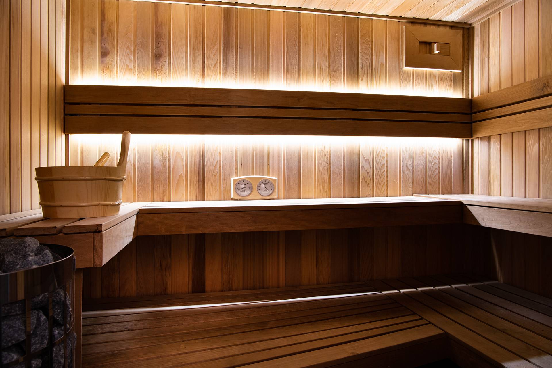 Sauna interior